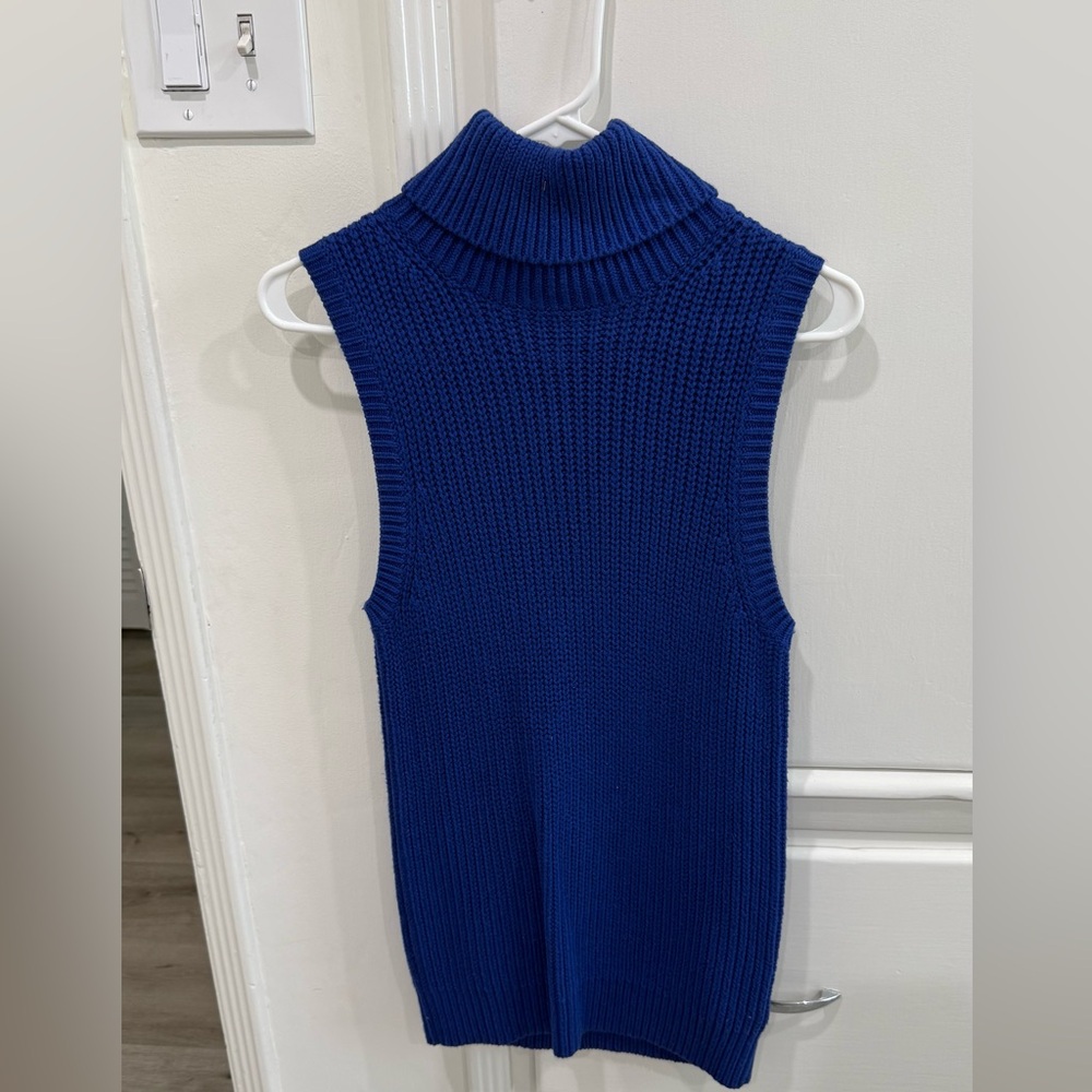 MICHAEL Michael Kors Cobalt Sleeveless Turtleneck